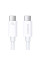 Дата кабель Baseus Superior 2 USB4 Full-Function Type-C to Type-C 240W (1.8m) (P10365200211-05) - Moon White - фото