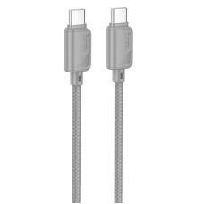Дата кабель Hoco X113 Beneficio Type-C to Type-C 60W (1m) - Gray