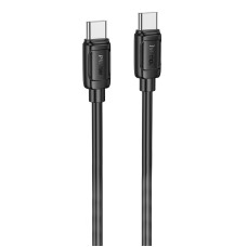 Дата кабель Hoco X115 Surpass Type-C to Type-C 60W (1m) - Black