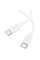 Дата кабель Hoco X115 Surpass Type-C to Type-C 60W (1m) - White - фото