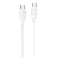 Дата кабель Hoco X115 Surpass Type-C to Type-C 60W (1m) - White