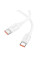 Дата кабель Hoco X115 Surpass Type-C to Type-C 240W (1m) - White - фото