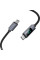 Дата кабель Hoco X112 Favor with display Type-C to Type-C 60W (1m) - Black - фото