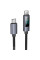 Дата кабель Hoco X112 Favor with display Type-C to Type-C 60W (1m) - Black - фото