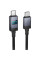 Дата кабель Hoco X118 Generous with display Type-C to Type-C 60W (1m) - Black - фото