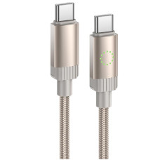 Дата кабель Hoco X117 Star Type-C to Type-C 60W (1m) - Gold
