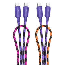 Дата кабель Hoco X116 Meridian Type-C to Type-C 60W (1m) - Gradient Purple Mix