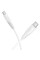 Дата кабель Borofone BX119 New Type-C to Type-C 60W (1m) - White - фото