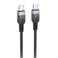 Дата кабель Hoco X109 Energy silicone Type-C to Type-C 60W 1m Чорний