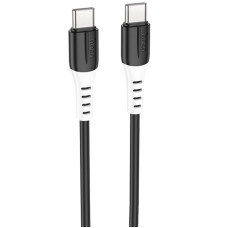 Дата кабель Hoco X82 Silicone Type-C to Type-C 60W (1m) - Black