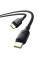 Дата кабель Baseus Silky Series OS Fast Charging Type-C to Type-C 100W (1m) (P10377704) - Cluster Black - фото