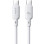 Дата кабель Baseus Silky Series OS Fast Charging Type-C to Type-C 100W (1m) (P10377704) - Moon White