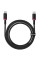 Дата кабель Baseus Dura Series Fast Charging Type-C to Type-C 100W (2m) (P10377803) Red / Black - фото