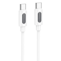 Дата кабель Borofone BX114 Structure Type-C to Type-C 60W (1m) White