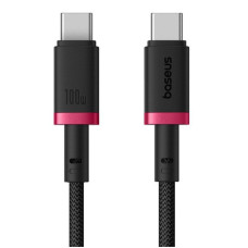 Дата кабель Baseus Dura Series Fast Charging Type-C to Type-C 100W (1m) (P10377803U01) - Red / Black
