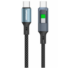 Дата кабель Amaya 111CC Type-C to Type-C 60W (1.2m) - Black