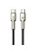 Дата кабель Amaya 310CC Type-C to Type-C 60W (1m) - Brown - фото