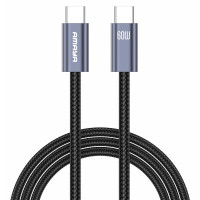 Дата кабель Amaya CC62 Type-C to Type-C 60W (2m) Gray