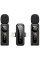 Петличний бездротовий мікрофон WIWU WM007 Dual-mic (Lightning/Type-C) - Black - фото
