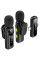 Петличний бездротовий мікрофон WIWU WM007 Dual-mic (Lightning/Type-C) - Black - фото