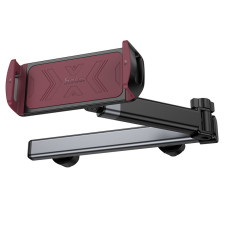 Автодержатель Hoco H69 Gamble telescopic на подголовник - Black / Red