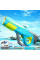Водный аккумуляторный автомат Water Gun 8002C (600ml) with lithium battery Blue / Yellow - фото