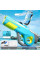 Водный аккумуляторный автомат Water Gun 8002C (600ml) with lithium battery Blue / Yellow - фото