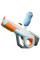 Водный аккумуляторный автомат Water Gun 8002C (600ml) with lithium battery White / Orange - фото