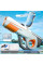 Водный аккумуляторный автомат Water Gun 8002C (600ml) with lithium battery White / Orange - фото