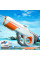Водный аккумуляторный автомат Water Gun 8002C (600ml) with lithium battery White / Orange - фото