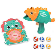 Интерактивная игра Dinosaur Athletics Gun на липучках + мишень Green