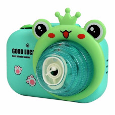 Фотокамера-генератор мыльных пузырей 9996 Children's camera Frog / Green