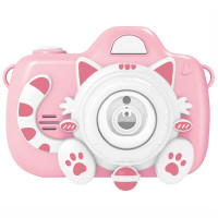 Фотокамера-генератор мыльных пузырей 1001 Kitty Children's camera Pink