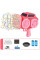 Пистолет с мыльными пузырями SHT KB1294 Car на 139 отверстий + 2xbottle 60ml Pink - фото