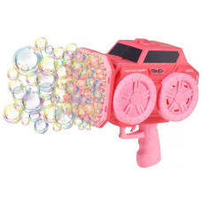 Пистолет с мыльными пузырями SHT KB1294 Car на 139 отверстий + 2xbottle 60ml Pink