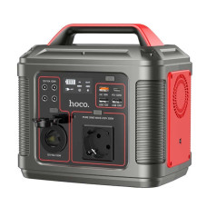 Портативная зарядная станция Hoco DB28 300W 296Wh 80000mAh - Silver / Red