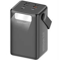 Портативний ЗП Power Bank Amaya APB-80 22.5W flashlight with cable 80000 mAh - Black
