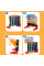 Настольная интерактивная игра Ummi 22046 Bouncing Ball Orange / Black - фото