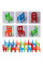 Настольная интерактивная игра Ummi 301 Balance Chairs (18pcs) Colorful - фото
