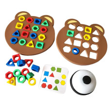 Настольная интерактивная игра Ummi Shape Matching Game + answer bell Colorful