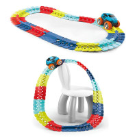 Интерактивный трек с инерционной машинкой SHT 188 Changeable Trak (92pcs/1CAR) Colorful