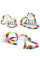 Интерактивный трек с инерционной машинкой SHT 388 Changeable Trak (184pcs/1CAR) Colorful - фото