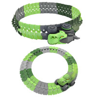 Интерактивный трек с инерционной машинкой SHT 5510-8 Dino Trak (46pcs/1CAR) Green