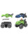 Интерактивный трек с инерционной машинкой SHT 5510-6 Dino Trak (138pcs/1CAR) Green - фото