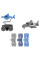 Интерактивный трек с инерционной машинкой SHT 5510-4 Shark Trak (46pcs/1CAR) Blue - фото