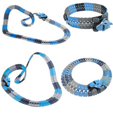 Интерактивный трек с инерционной машинкой SHT 5510-2 Shark Trak (138pcs/1CAR) Blue