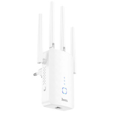 Бездротовий Wi-Fi репитер Hoco HI35 300Mbs 2.4GHz - White
