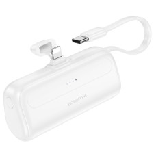 Портативний ЗП Power Bank Borofone BJ41 Pocket with cable 5000 mAh - White