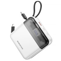 Портативний ЗП Power Bank Borofone BJ64A Distinct 22.5W+PD20W with cable 20000 mAh - White