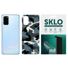 Защитная пленка SKLO Back (на заднюю панель) Camo для Samsung Galaxy S20 - Голубой / Army Blue